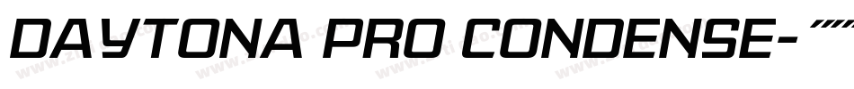 Daytona Pro Condense字体转换